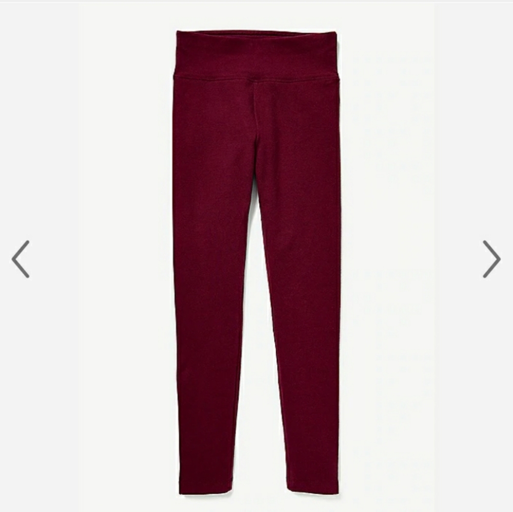 Justice Classic leggings, Maroon Size 10